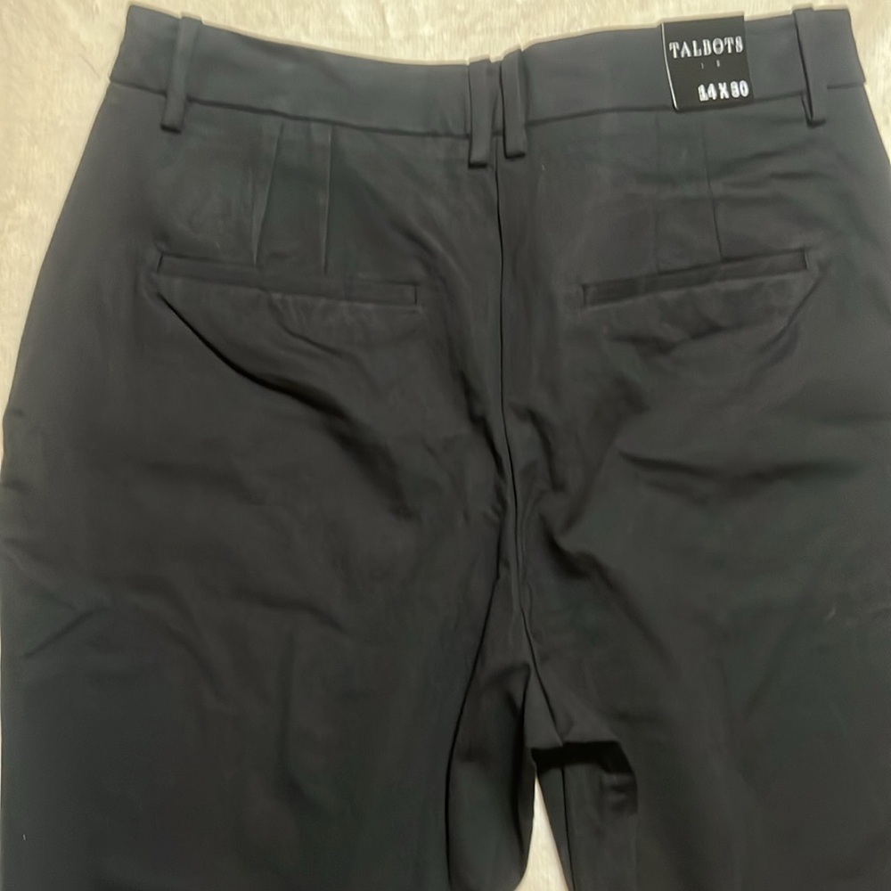 NWT Talbots Classic Black Pants sz 14 x 30 - Picture 7 of 7